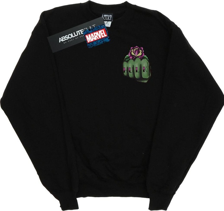 Immagine prodotto Hulk Tattoo Fist Breast Print Felpa Uomo (4XL)