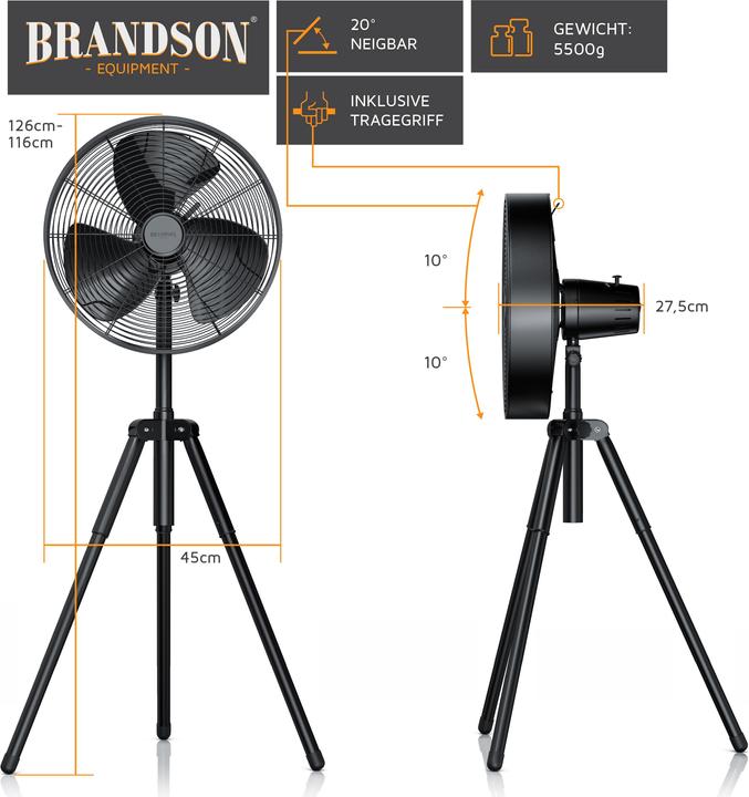 Actual product image Brandson Tripod (58 dB)