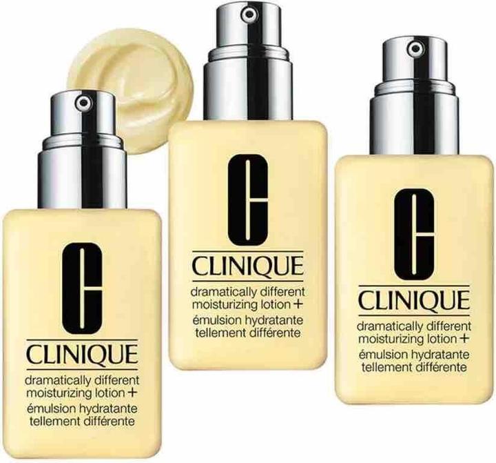 Produktbild Clinique Dramatically Different Lotion Moisturizing Day And Night Lotion For Face - 3 Stück, 125 ml (Gesichtspflege set)