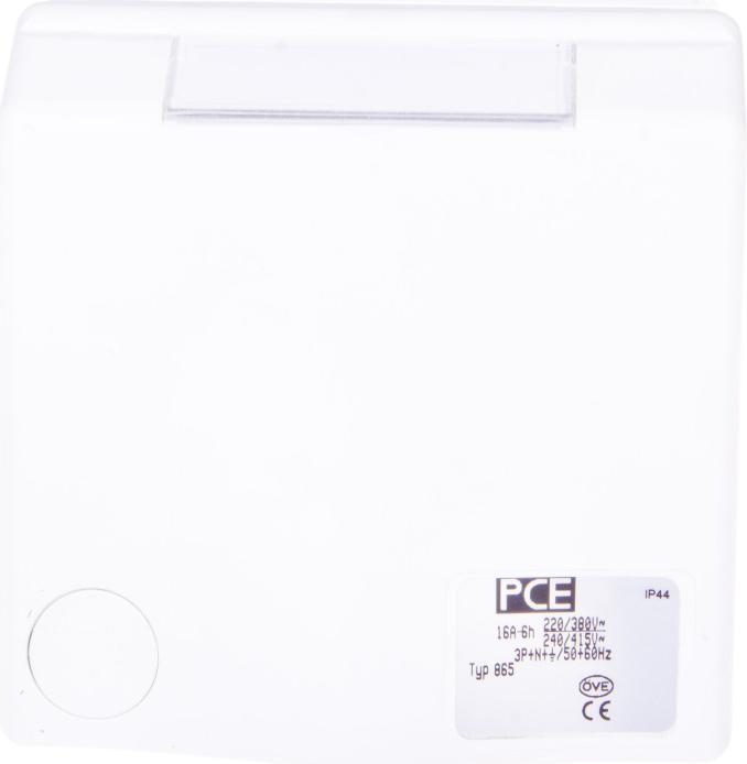 Actual product image PCE 865-6v Design surface-mounted socket outlet 16A 5p 6h IP44