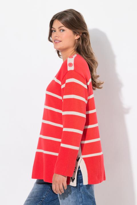 Produktbild Laurasøn Ringel Strickpullover, Langarm, Rundhals (50)