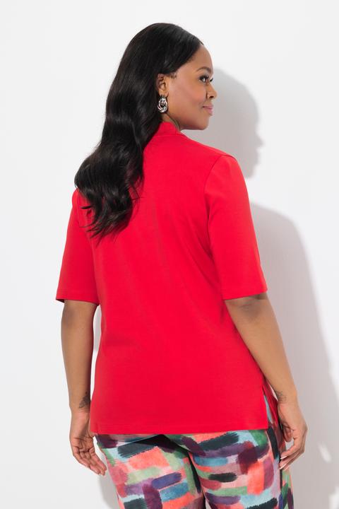Immagine prodotto Ulla Popken Maglia polo dalla vestibilità classica in cotone Pima con mezze maniche (50, 52)