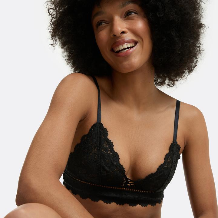 Produktbild La Redoute Collections Bügelloser Triangel-BH aus Spitze (70 B)