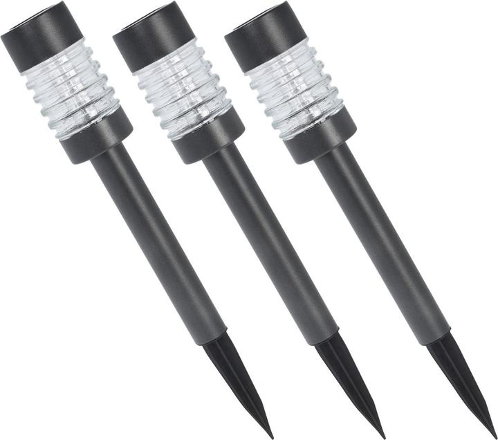 Produktbild ProGarden 6er-Set LED-Solarleuchte mit Edelstahl, Wegeleuchten (5 lm)