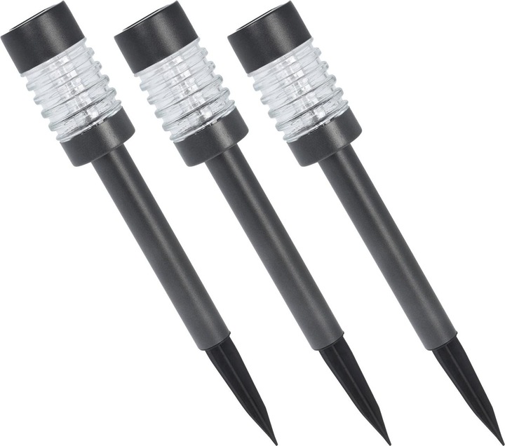 Produktbild ProGarden 6er-Set LED-Solarleuchte mit Edelstahl, Wegeleuchten (5 lm)