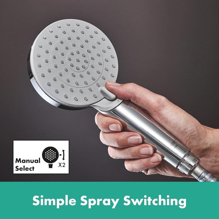 Actual product image hansgrohe Vernis Blend shower system 200 1 spray type water-saving with thermostat