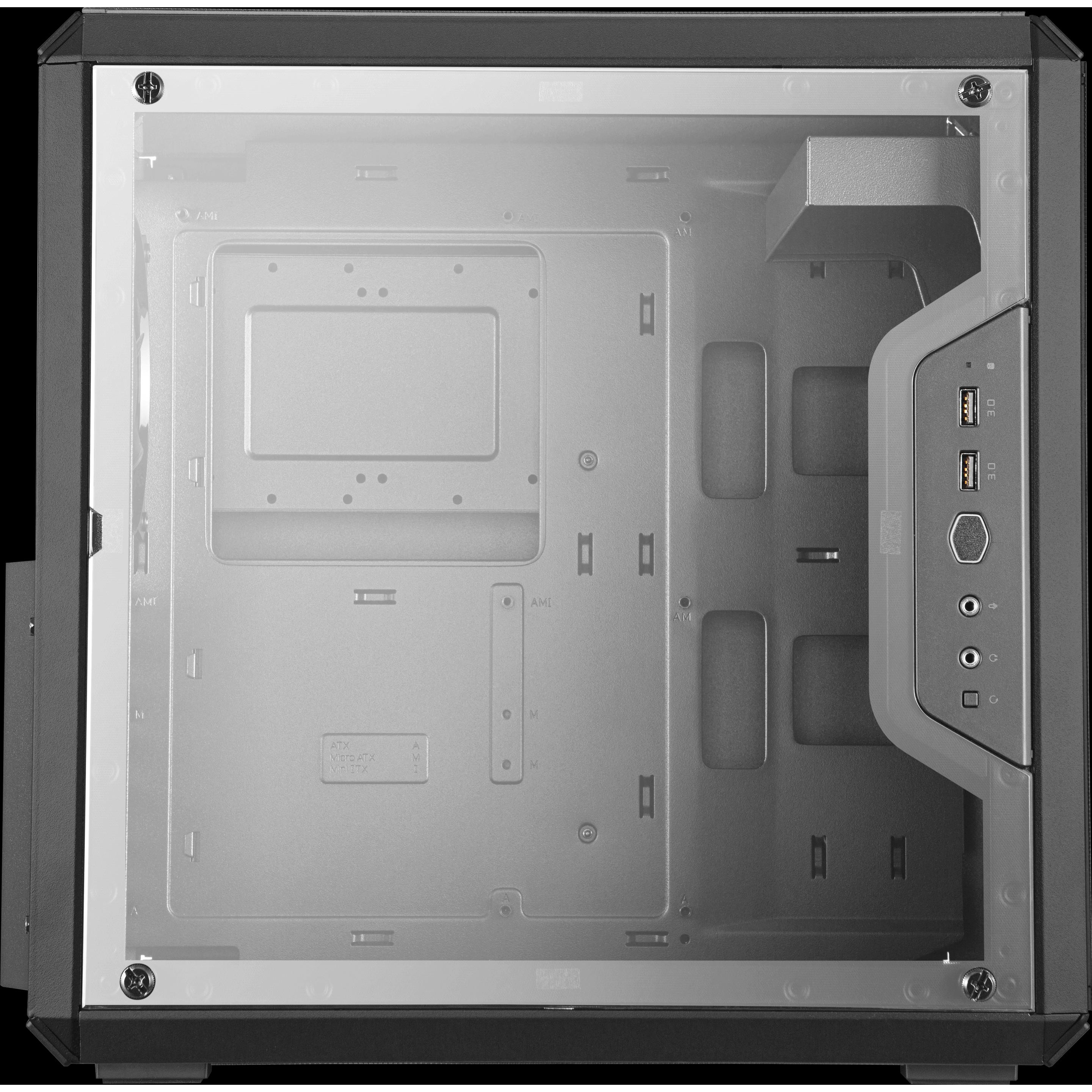 Thumbnail - Cooler Master MasterBox Q500L (ATX, mATX, Mini-ITX), PC Gehäuse, Schwarz