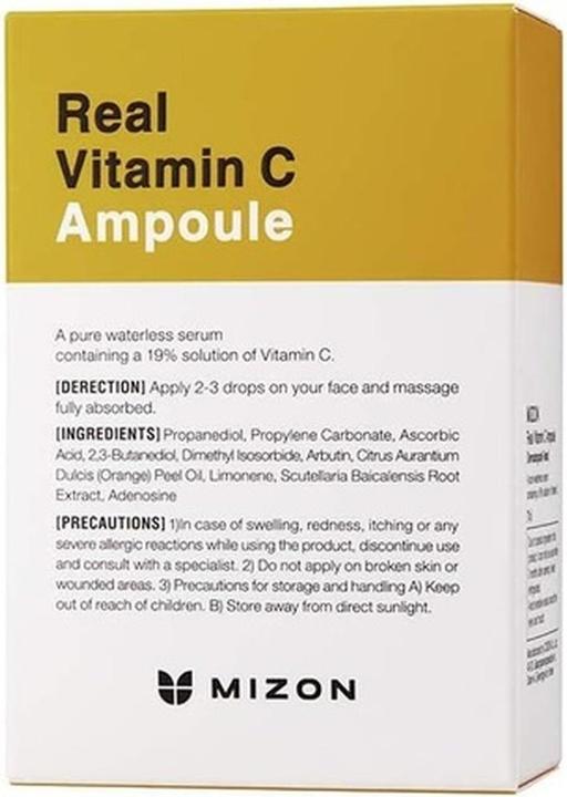 Actual product image Mizon Real Vitamin C Ampoule Pure Vitamin C Tone Correction Treatment Face Moisturizer (1700 ml)