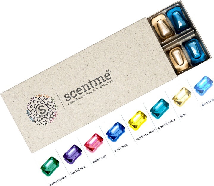 Produktbild scentme allscent all-in-one Universalwaschmittel mit Wäscheparfüm (32 Waschgänge, Caps, Pods)