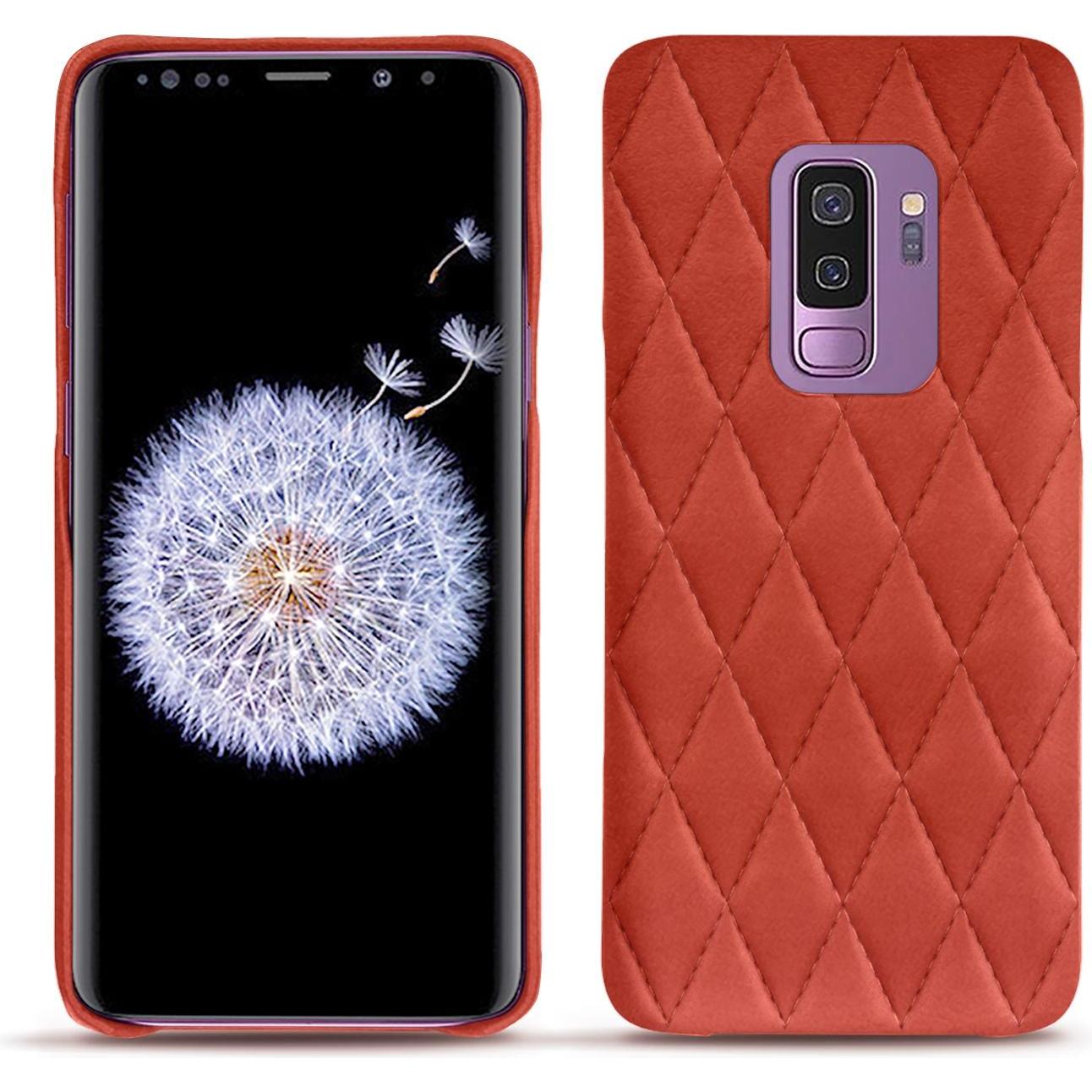 Noreve Lederschutzhülle (Samsung Galaxy S9+), Smartphone Hülle, Orange
