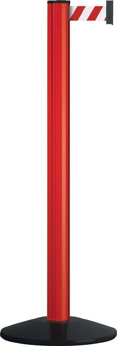 Via Guide Gurtpfosten einfach D83xH970mm rot Gurt rot/weiÃŸ FuÃŸ VG