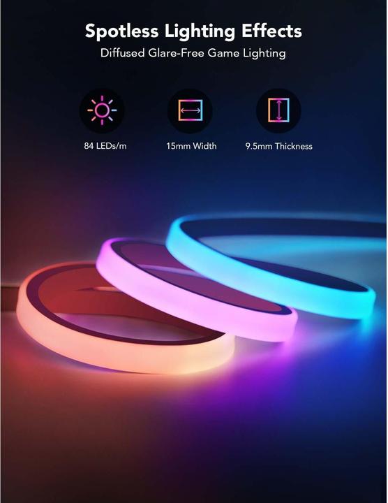 Produktbild Govee LED Stripe Neon Gaming Table (RGBIC, 300 cm, Indoor)