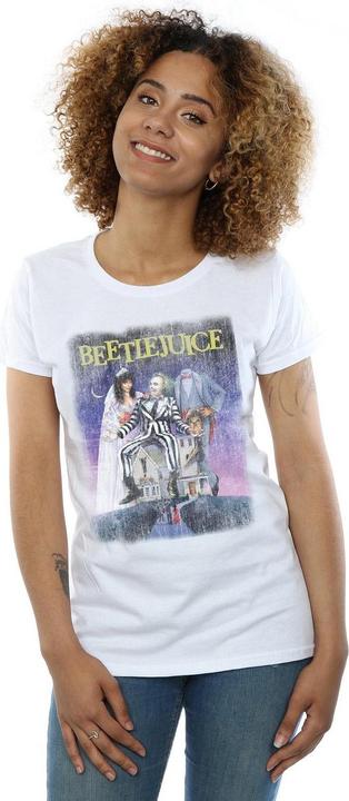 Produktbild Beetlejuice Distressed Poster TShirt aus Baumwolle (L)
