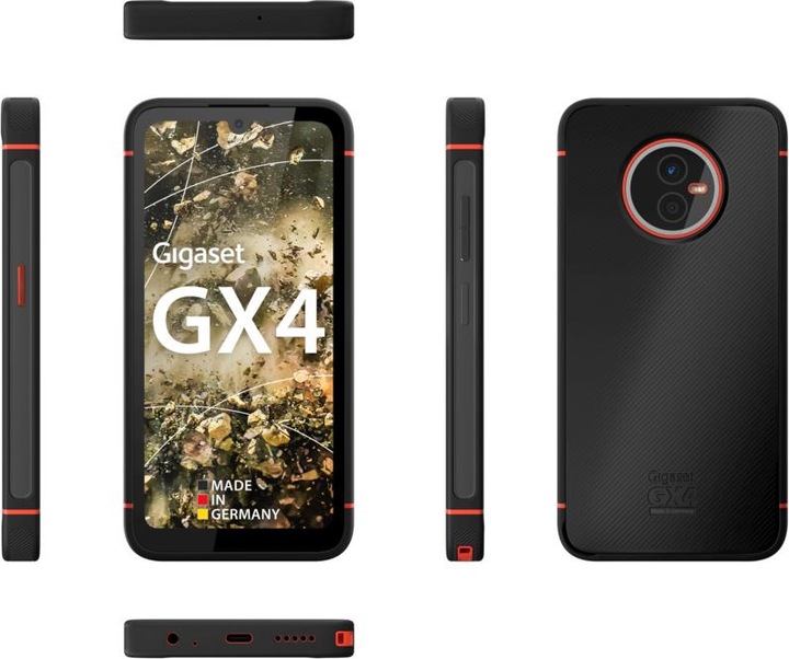 Produktbild Gigaset GX4 PRO (128 GB, Schwarz, 6.10", SIM + eSIM, 48 Mpx, 4G)