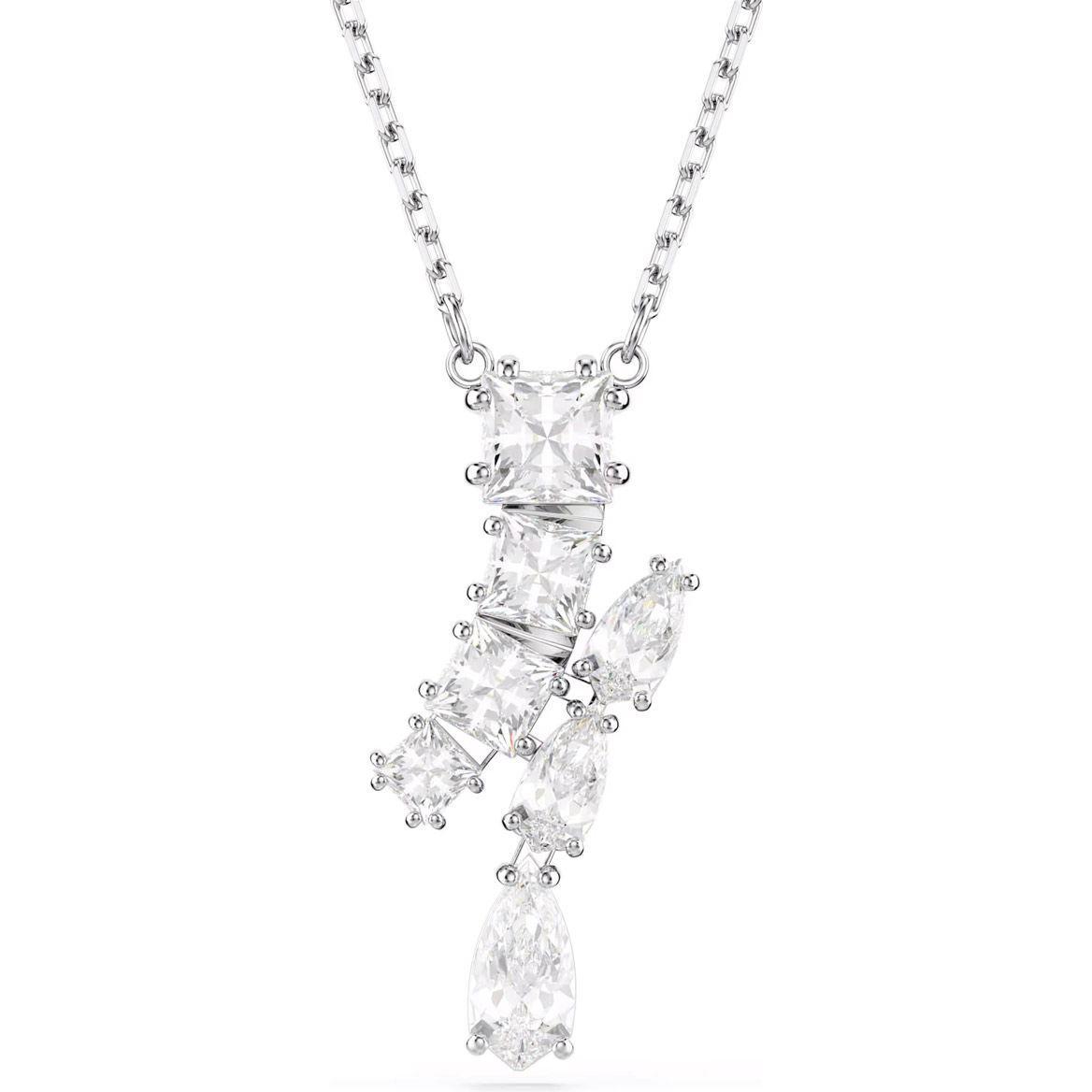 Swarovski, Collana, Collana Matrix Vari Tagli Bianca, (Metallo)