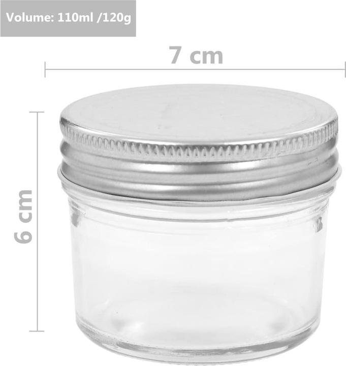 Produktbild vidaXL Marmeladenglas (24 Stk., 0.11 l)
