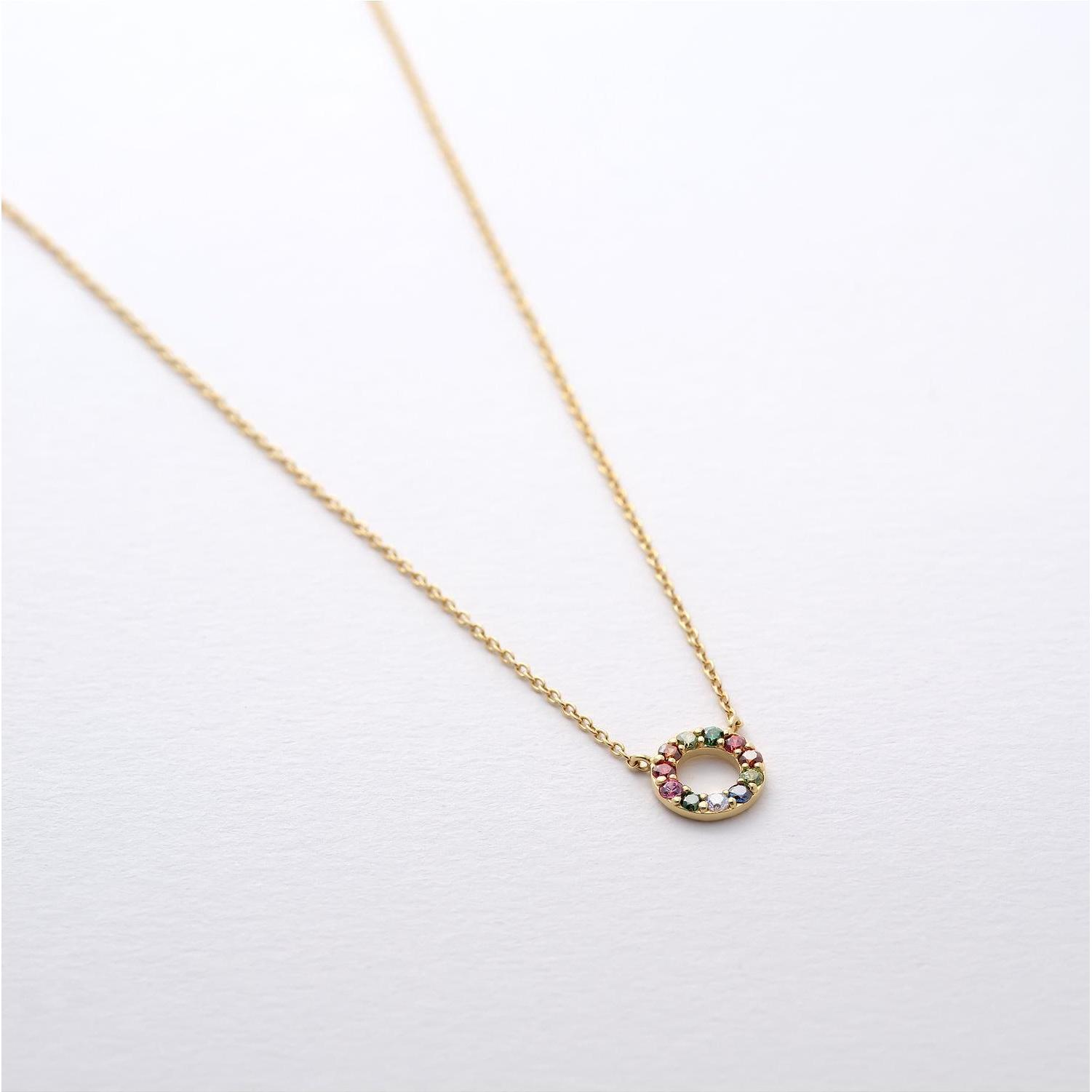 Thumbnail - Esprit, Halsschmuck, Kette Color Circle, (925er Silber, 47 cm)