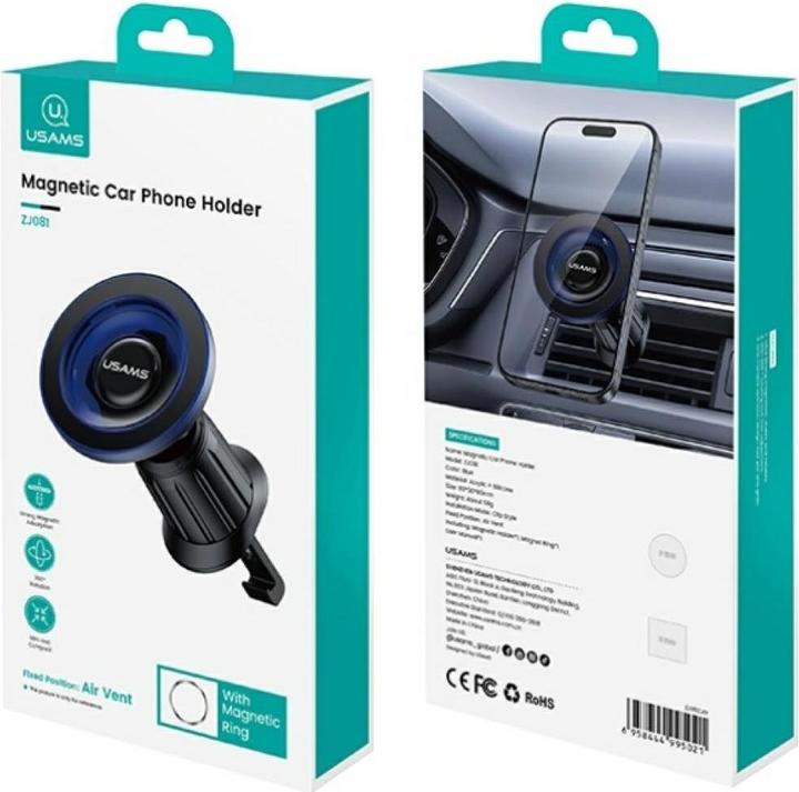 Actual product image Usams Car holder ZJ081 magnetic for air vent blueZapytaj ChatGPT