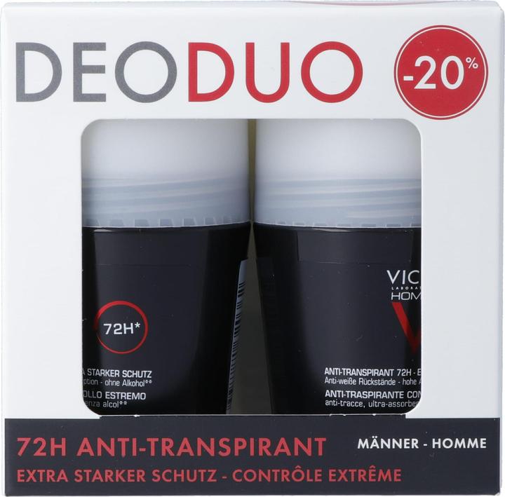 Immagine prodotto Vichy Homme Deo Antitraspirante 72H Duo -20% (Roll-on, 50 ml)