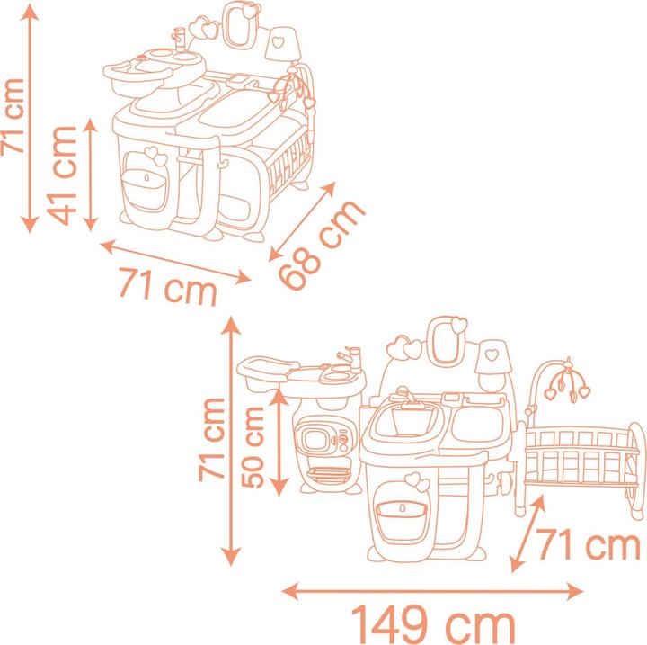 Produktbild Smoby Baby Nurse Puppenspielcenter