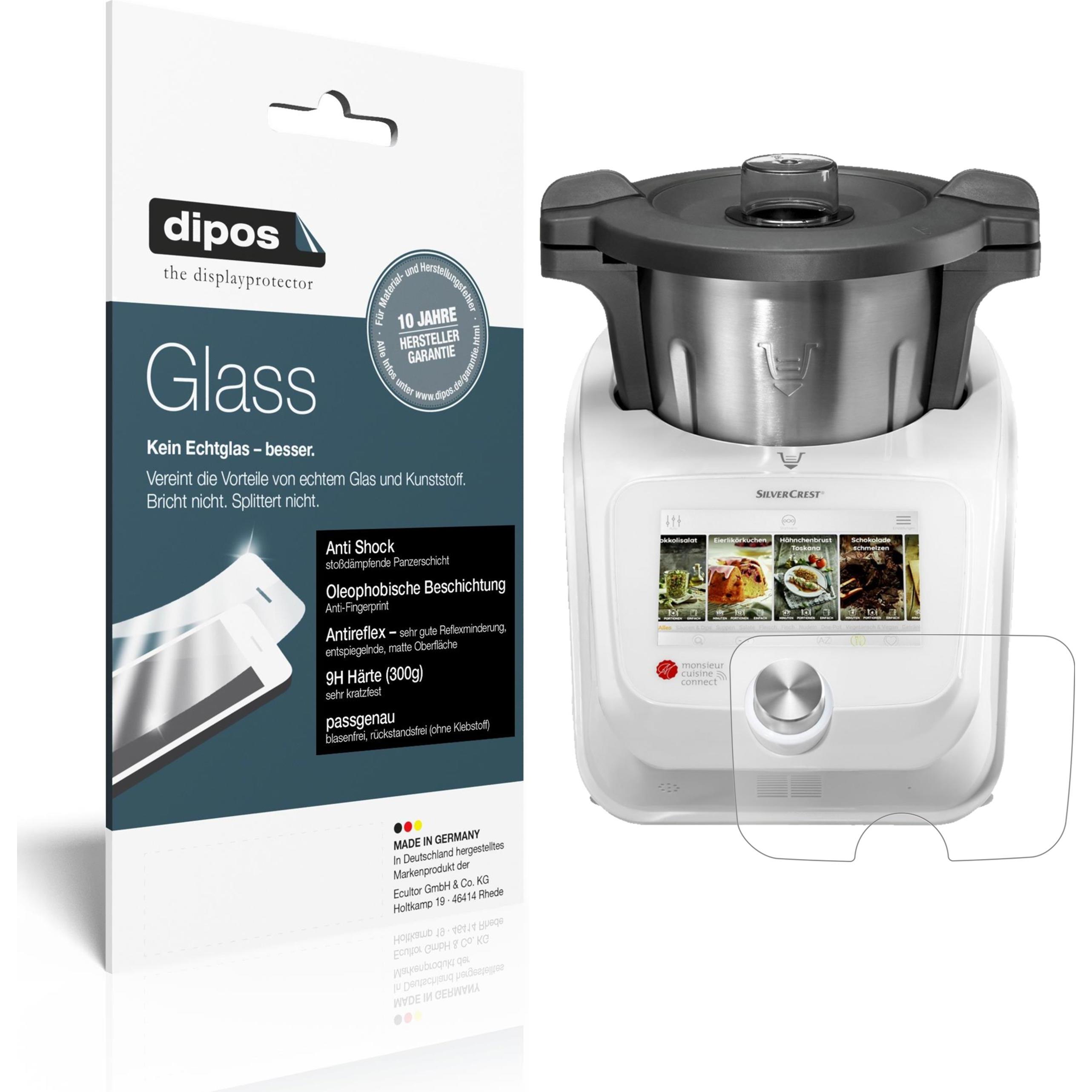 Dipos Displayschutz Anti-Shock (2 Stück, Monsieur Cuisine Connect), Tablet Schutzfolie