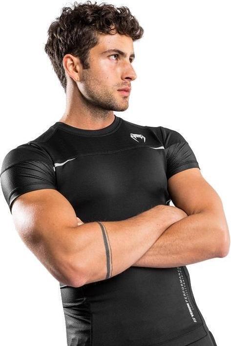 Produktbild Venum tempest 2.0 Rashguard Short Sleeves â€“ Black/Grey - L (L)