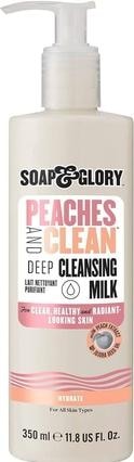 Produktbild Soap & Glory Peaches & Clean Deep Cleansing Milk 4 in 1 Milk Cleanser & Makeup Remover mit Peach Ex (Reinigungsmilch)