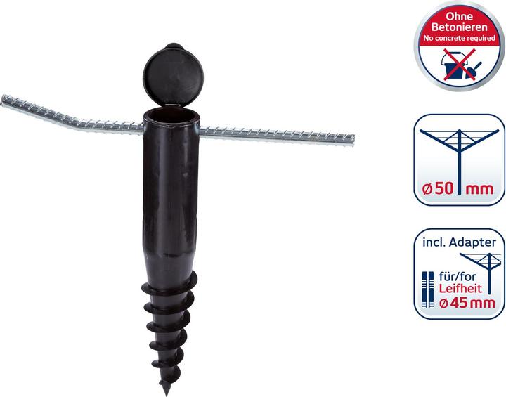 Actual product image Leifheit Floor plug with screw-in rod