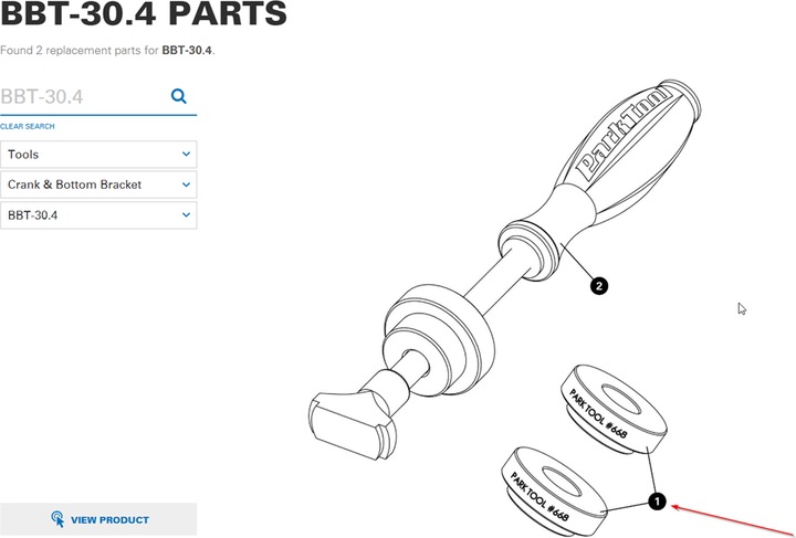 Produktbild Park Tool Ersatzteil 668 Einpressschalen zu BBT-30.4