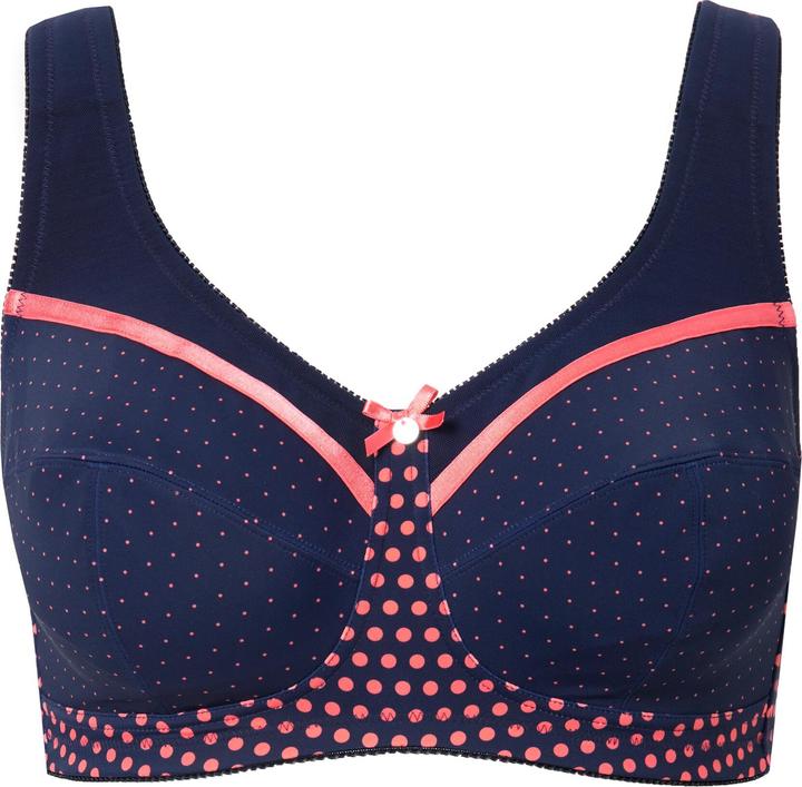 Immagine prodotto Ulla Popken Reggiseno sostenitivo senza ferretto con design a pois e coppa C-F (110 C)