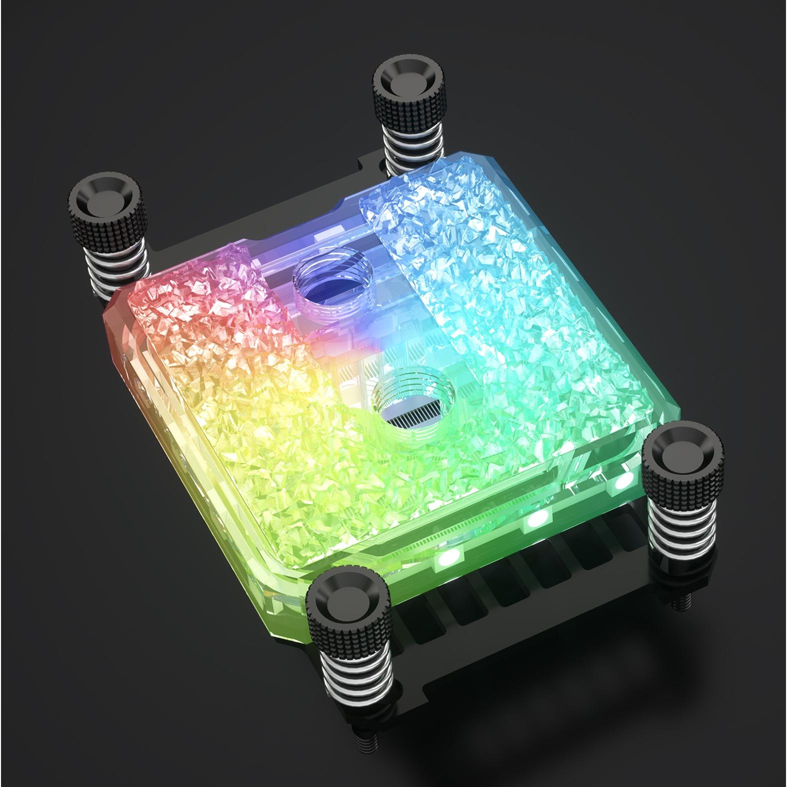 Thumbnail - Barrow Icicle Brass AMD Wasserkühler RGB - silber, CPU Wasserkühler, Weiss