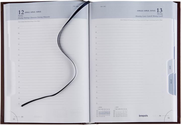 Produktbild Brepols Minister 1T/S Lima Kul. blau 218125606 A5, 2021 (A5, 1 Woche / 2 Seiten)