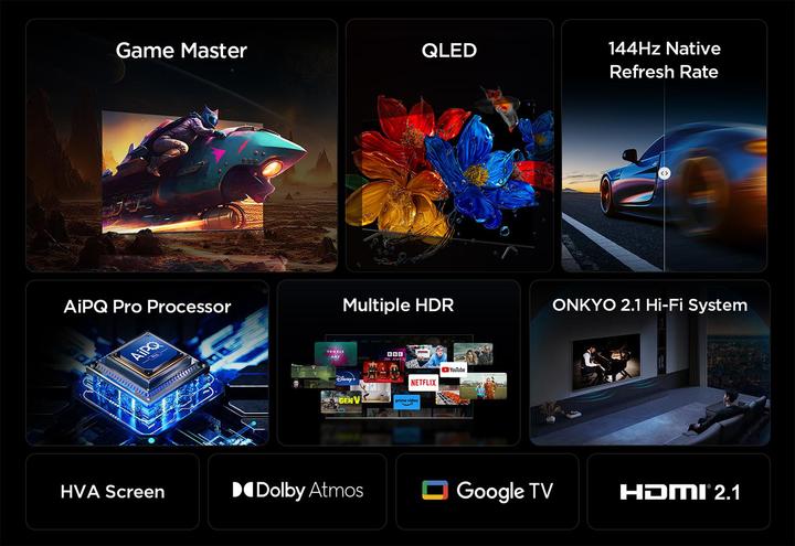 Actual product image TCL 75P89K (75", QLED, 4K, 2025)