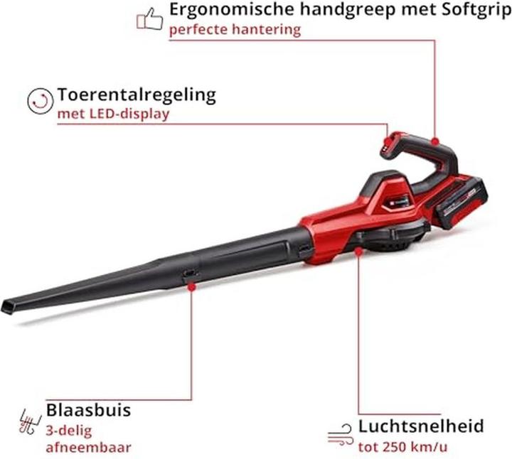Produktbild Einhell Akku-Laubbläser GE-UB 18/250 Li E (1x4.0Ah) (Laubbläser, Akkubetrieb)