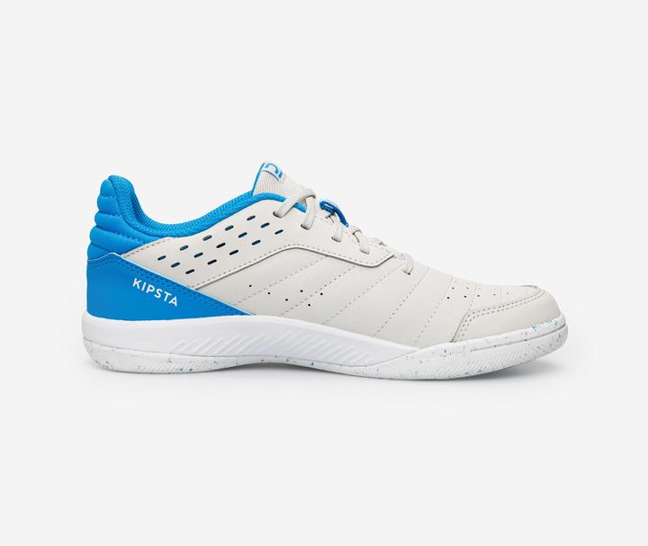 Image du produit Kipsta Kids' Futsal Trainers Eskudo 500 JR - Beige/Blue (35)