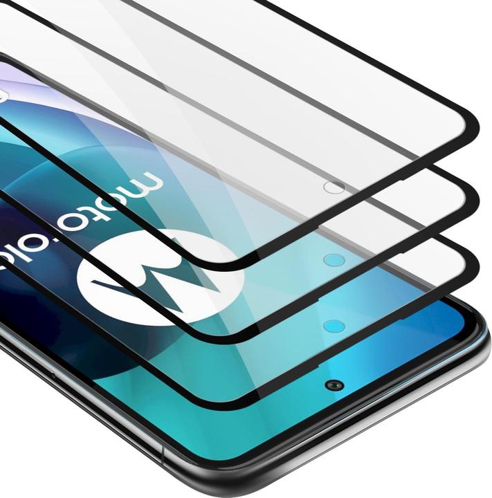 Actual product image Cadorabo Full screen display protection glass (3 Piece, Motorola Moto G71 5G)