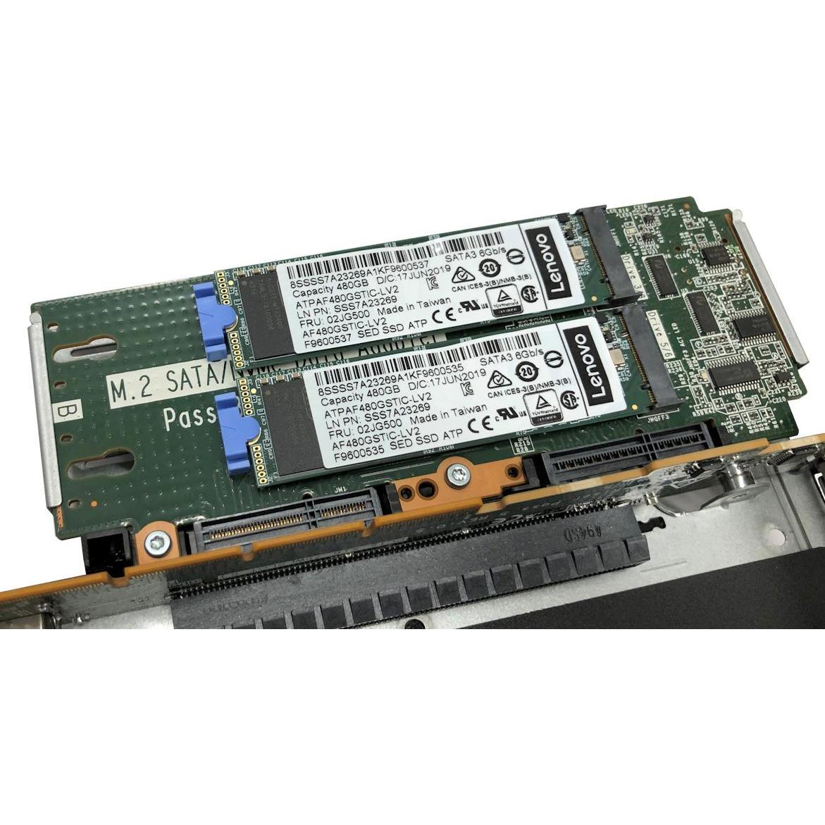 Thumbnail - Lenovo DCG ThinkSystem M.2 with Mirroring Enablement Kit, Server Zubehör, Schwarz, Blau, Grün