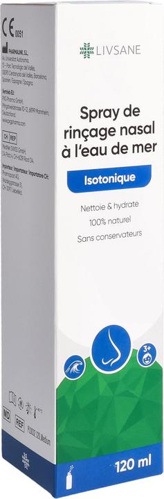 Actual product image Livsane Sea water nasal rinsing spray isot 120ml (1 Piece)