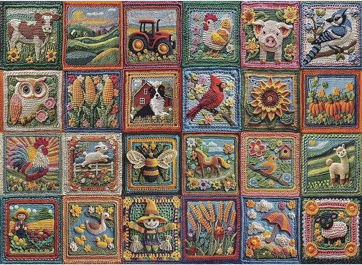 Immagine prodotto Cobble Hill Häkel Patchwork Bauernhof 1000 Teile (1000 pezzi)