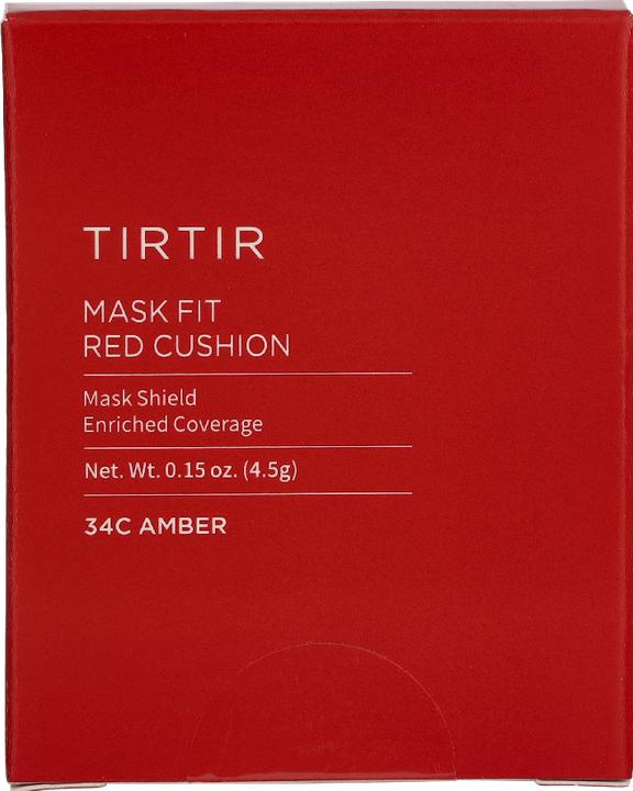 Actual product image TirTir Mask Fit Red Cushion Foundation Mini Size - Full Coverage, Weightless (Ambergris)