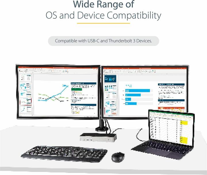 Actual product image StarTech com USB31CCV50CM, 0.5 m, USB C, USB C, USB 3.2 Gen 2 (3.1 Gen 2), 10000 Mbit/s, Grey, Black (0.50 m, 100 W)