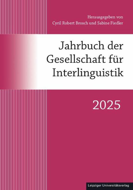 Jahrbuch der Gesellschaft für Interling (Deutsch, Cyril Robert Brosch, Sabine Fiedler, 2025)