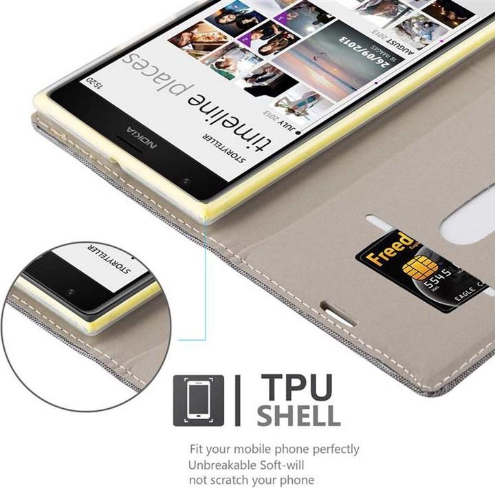 Actual product image Cadorabo Book Jeans Optics Cover (Nokia Lumia 1520)