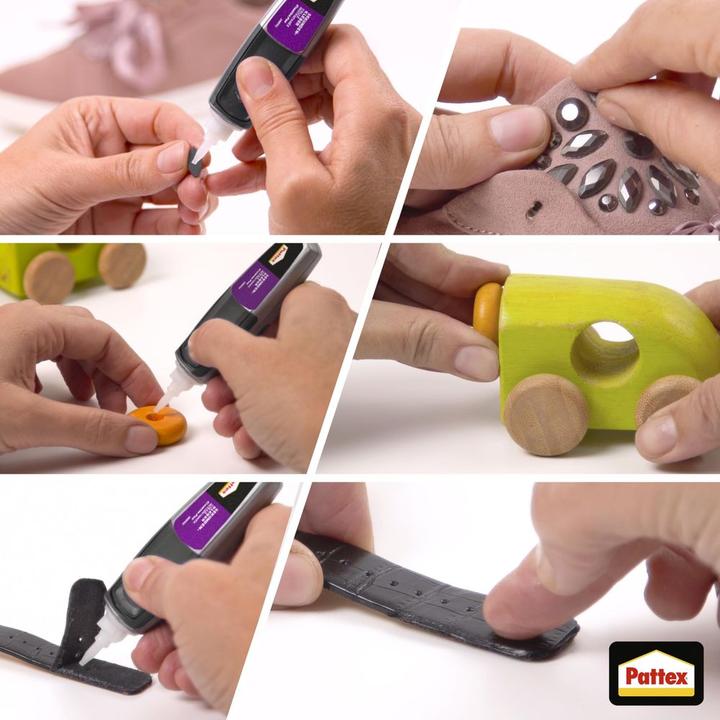 Image du produit Pattex Colle instantanée Upcycling Set Creative Pen + Easy Gel détail (3 g, 3 ml)