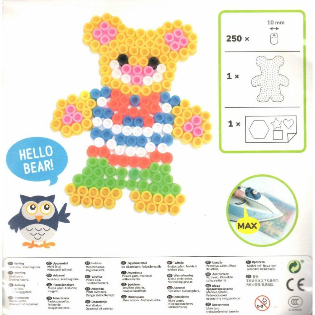 Thumbnail - Playbox Bügelperlen Kleiner Teddybär XL 250St.