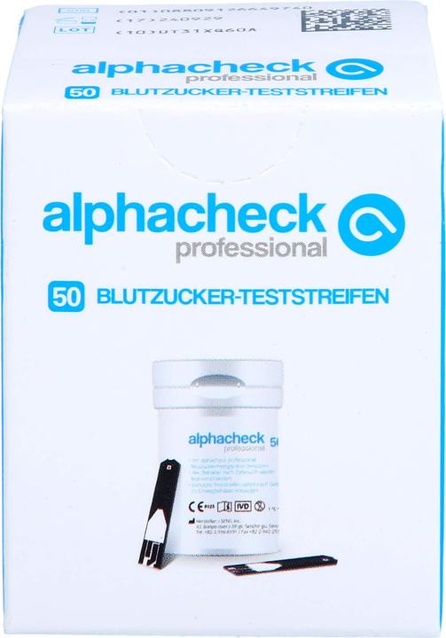 Produktbild Alphacheck professional Blutzucker Teststreifen