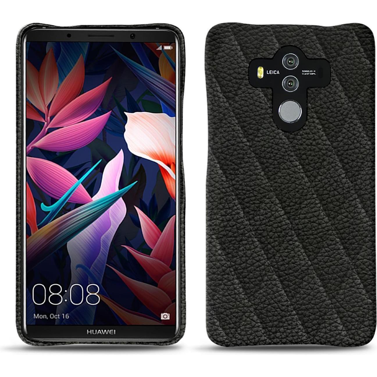 Noreve Lederschutzhülle (Huawei Mate 10 Pro), Smartphone Hülle, Schwarz