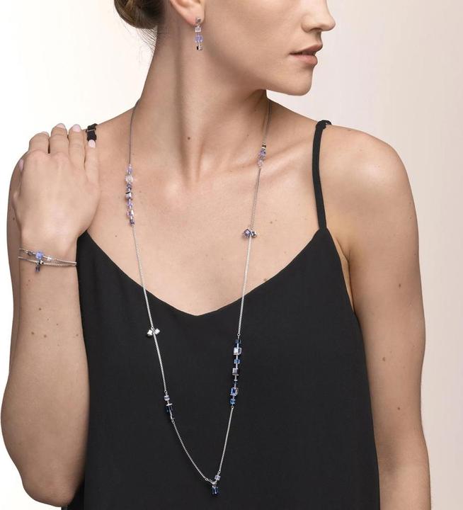 Actual product image Coeur de Lion GeoCube necklace (Stainless steel)