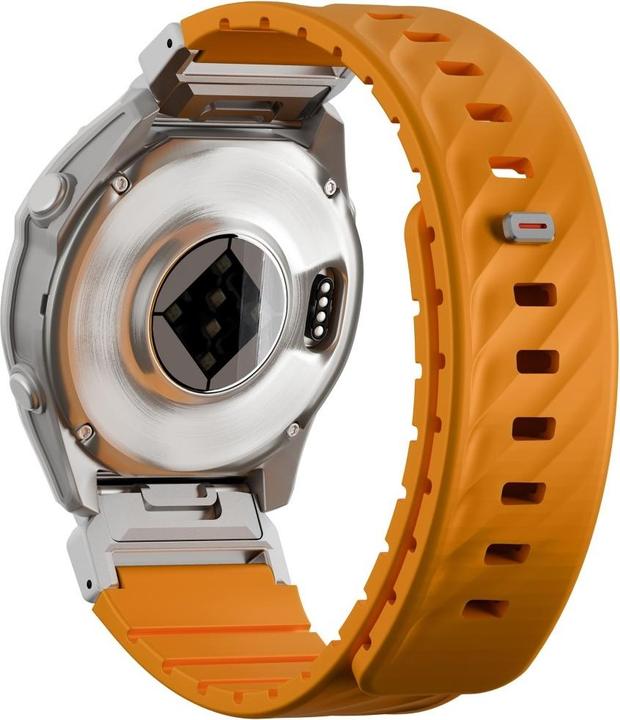 Actual product image Uniq Fluo Strap for Garmin 26mm Orange (26 mm, Plastic, Silicon, Stainless steel)