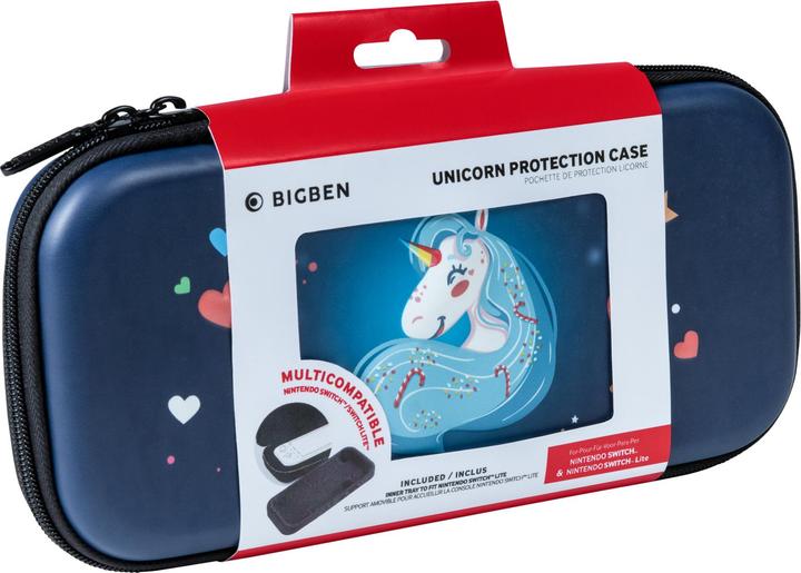 Actual product image Bigben Travel Case Unicorn 3D Design (Switch)